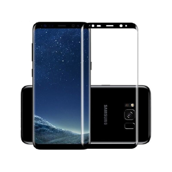Samsung S8 Hærdet Glas 0,26mm 3D 9H Fullframe Svart