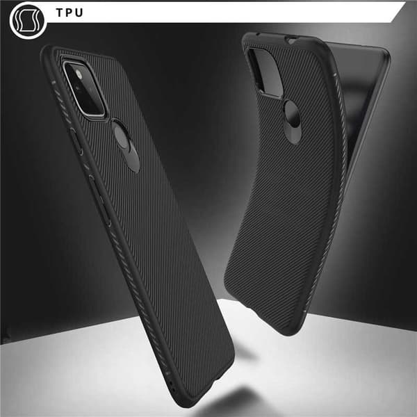 Google Pixel 4a 5G Erittäin ohut iskunkestävä FullCarbon V3 Black