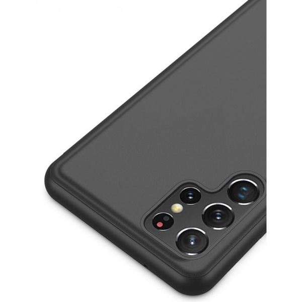 Samsung S23 Ultra Smart Flip Case Clear View Standing V2 Rocket Black