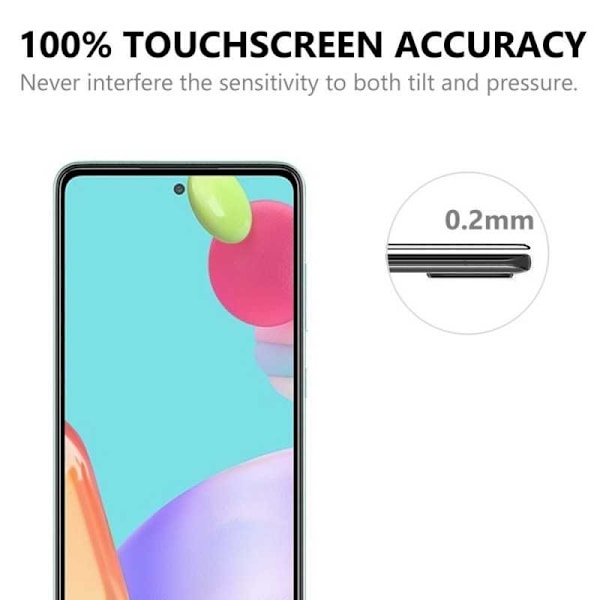 Samsung A23 5G FullFrame 0,26 mm 2,5D 9H hærdet glas Transparent