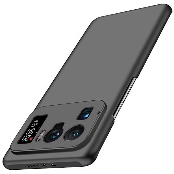 Xiaomi Mi 11 Ultra Thin kumipinnoitettu mattamusta Cover Basic V2 Black