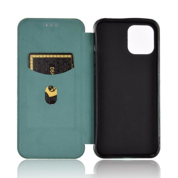iPhone 12 Mini Flip Case -korttipaikka CarbonDreams Green Green