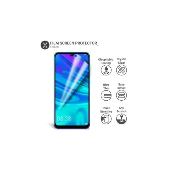 3-PAKKE Huawei Y6 2019 Premium skjermbeskytter CrystalClear Transparent