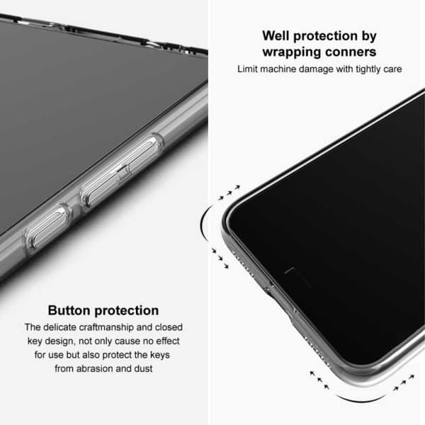 Google Pixel 6 Pro Iskunvaimennus Silicone Case Simple Transparent