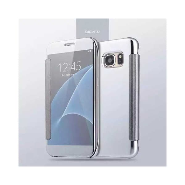 Samsung S8 Plus Flip Case Clear View Seisova Rocket Rosenguld