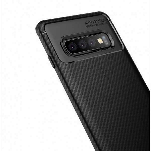 Samsung S10 Stöttåligt Skal FullCarbon V4 (SM-G973F) Svart
