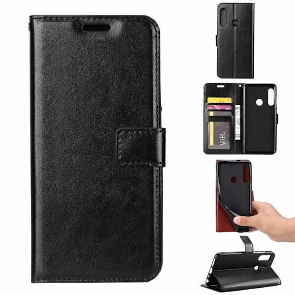 Samsung A20e lompakkokotelo PU-nahkainen 4-LOKESTO (SM-A202F) Black