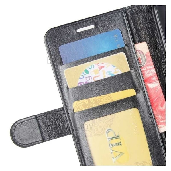 Google Pixel 5 Wallet Case PU-nahkainen 4-tasku Black