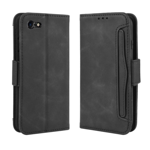 iPhone 7 Plus -lompakkokotelo PU-nahkainen 6-POCKET Winston V3 Black