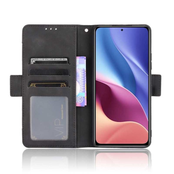 Xiaomi Mi 11i Plånboksfodral PU-Läder 6-FACK Winston V3 Svart
