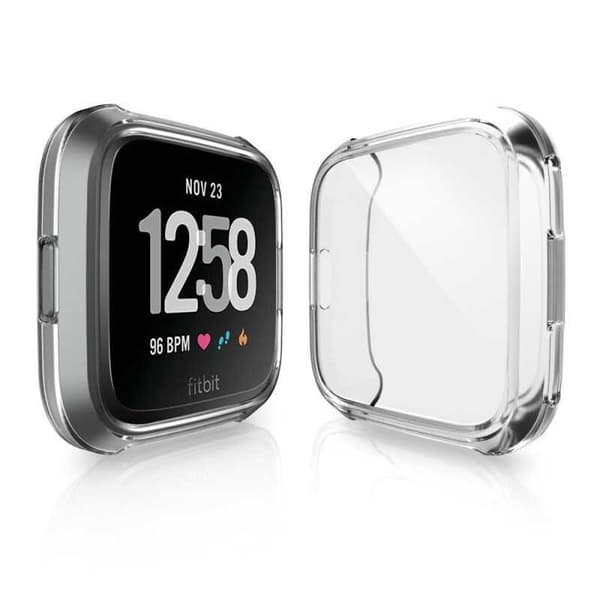 Heltäckande Ultratunn TPU Skal Fitbit Versa Liquid Transparent