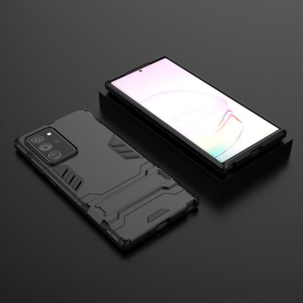 Samsung Note 20 Ultra-iskunkestävä kotelo jalustalla ThinArmor Black
