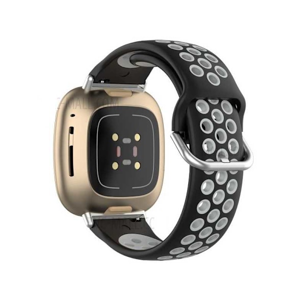 Fitbit Sense / Sense 2 tyylikäs urheiluranneke Runnr Black