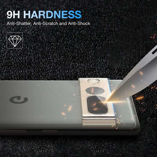 2-PACK Google Pixel 7a Skydd Linsskydd Kameraskydd Transparent