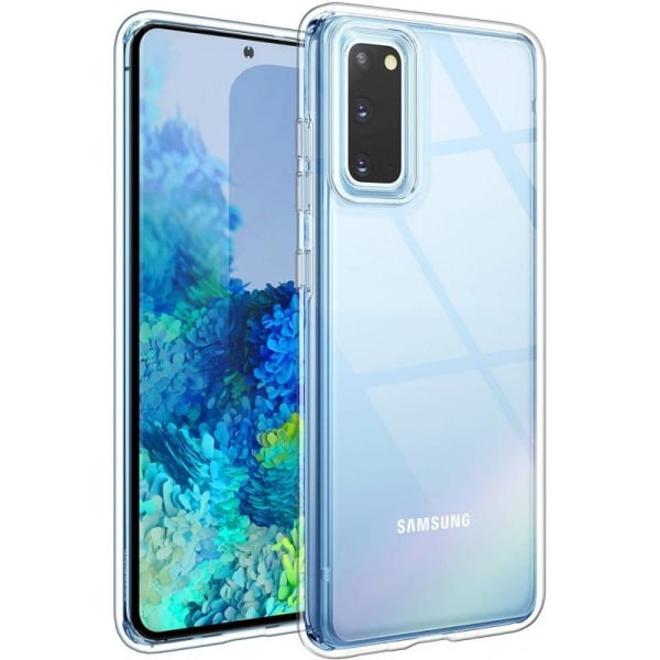 Samsung S20 Stötdämpande Skal med Repfri Plexiglas Svart