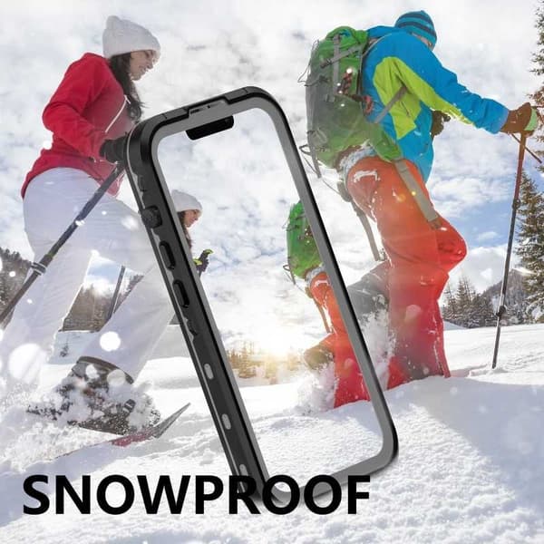 iPhone 14 Max Täysi peittävä vedenpitävä Premium Shell - 2m Transparent