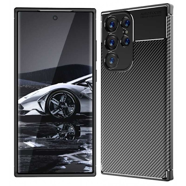 Samsung S24 Ultra stødsikkert slankt cover FullCarbon V4