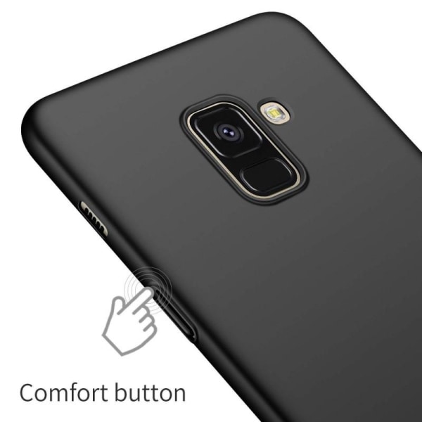 Samsung A8 2018 Ultra tyndt matsort cover Basic V2 Black