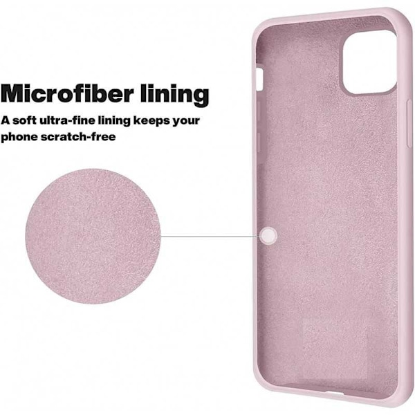 Kuminen iskunkestävä kotelo iPhone 11 Pro Max - vaaleanpunainen