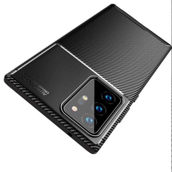 Samsung Note 20 Ultra Iskunkestävä Slim Cover FullCarbon V4 Black