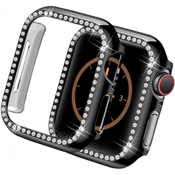 Apple Watch 40mm Series 4,5,6 & SE Iskunvaimennuskotelo strassil Black