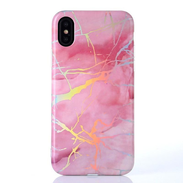 iPhone XS Stötdämpande Marmorskal Lazr Rosa Variant 1