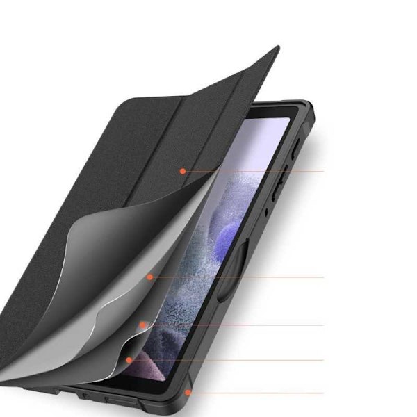 Samsung Tab A7 Lite 8.7 T220 / T225 kotelo Dux Ducis Domo musta Black