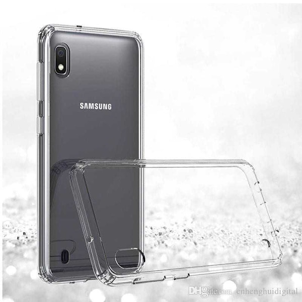 Samsung A10 stødabsorberende glasbagside Transparent