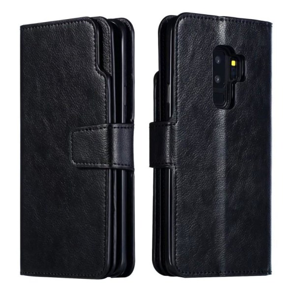 Samsung S9 Plus praktisk lommebokveske med 12-Pocket Array V4 Black
