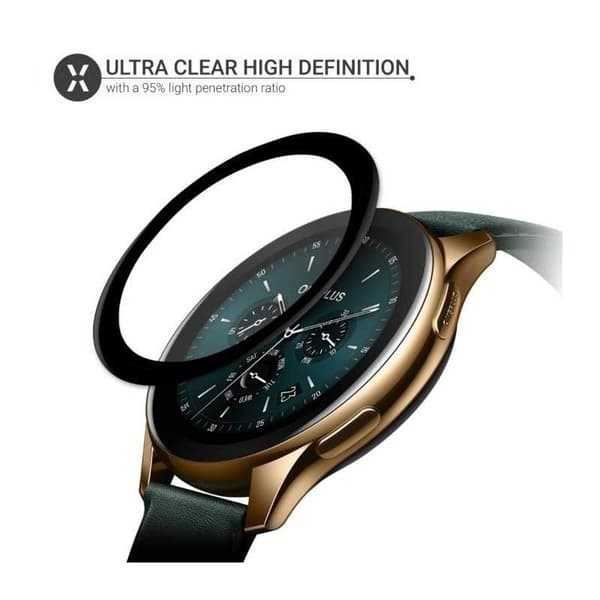 2-PACK OnePlus Watch FullFrame 3D Härdat glas 0.26mm 9H Transparent