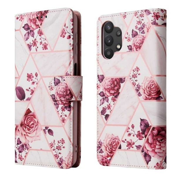 Samsung A32 5G Trendigt Plånboksfodral Sparkle 4-FACK Rosa