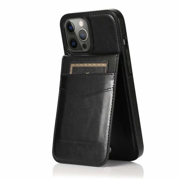 iPhone 15 Pro Max Mobilskal Korthållare 5-FACK Retro V3 Rosenguld