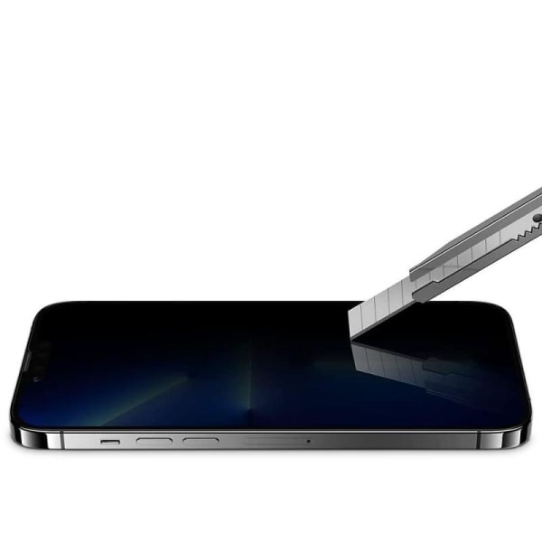 2-PACK iPhone 13 / 13 Pro hærdet glas 0,26 mm 2,5D 9H med instal Transparent