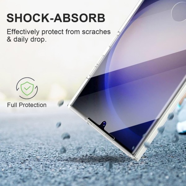 360 ° hel kropp og støtdemperdeksel Samsung S23 Ultra Transparent
