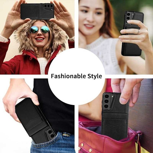Samsung S21 Mobile Cover Card Holder 5-SLOT Retro V3 Rosenguld