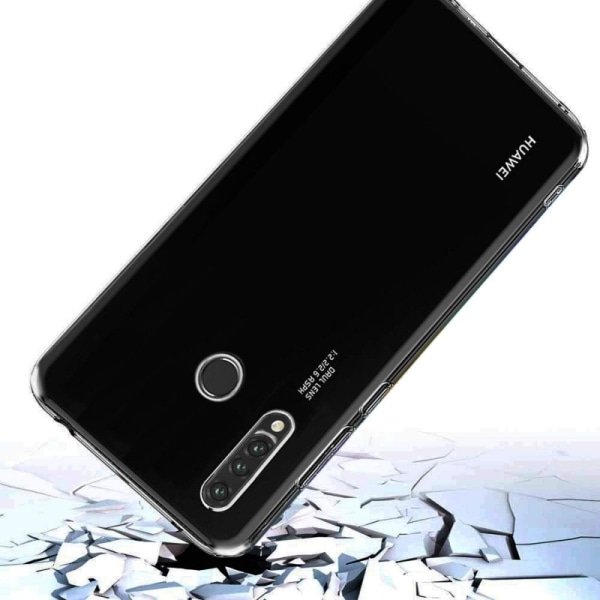 Yksinkertainen Huawei P30 Lite -iskuja vaimentava silikonikuori Transparent