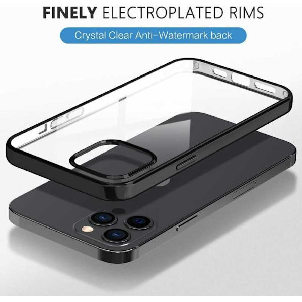 iPhone 12 Stöttåligt Mjukt Skal Transparent