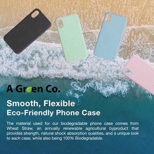 iPhone 12 Mini Iskunkestävä ympäristöystävällinen matkapuhelinkotelo NordCell™ Mintgrön