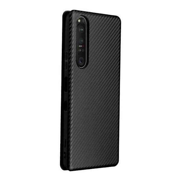 Xperia 1 III Flipfodral Kortfack CarbonDreams Svart