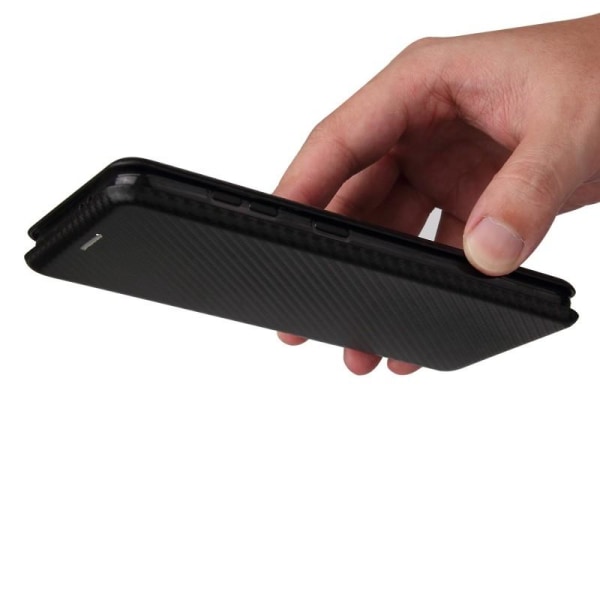Samsung S21 Flip Case Kortrum CarbonDreams Black