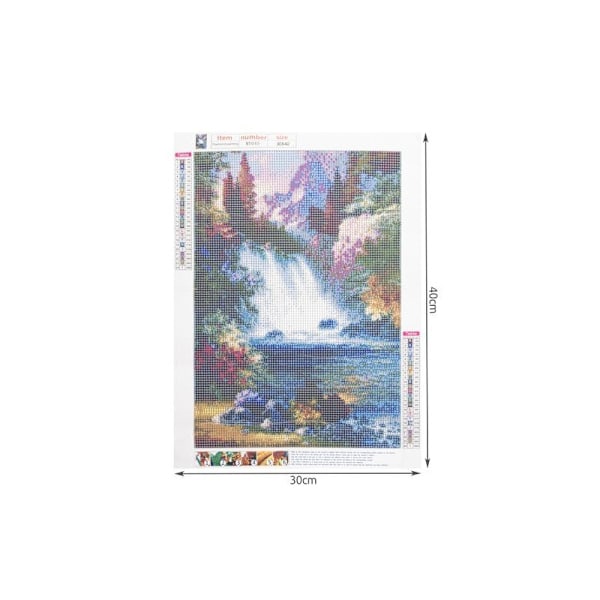 5D DIY Broderi med Diamantmosaik MultiColor Variant 4
