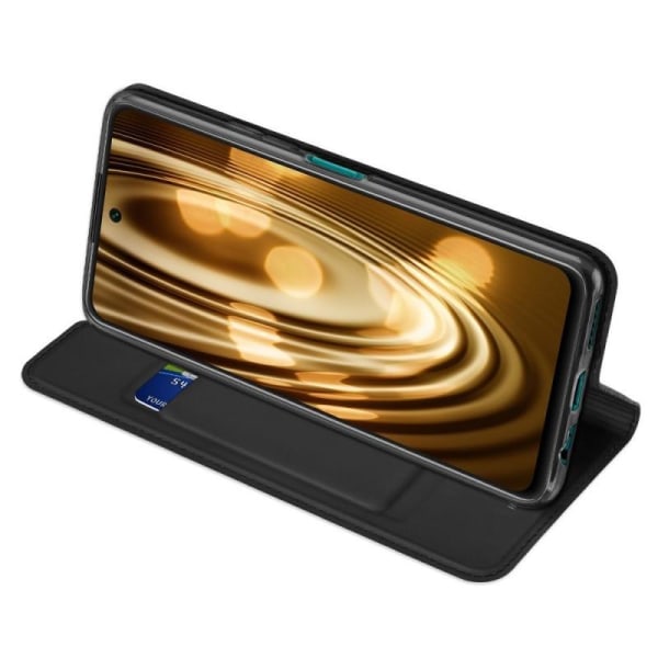 Huawei P Smart 2021 Eksklusiv Flip Case Smooth-kortspor Black