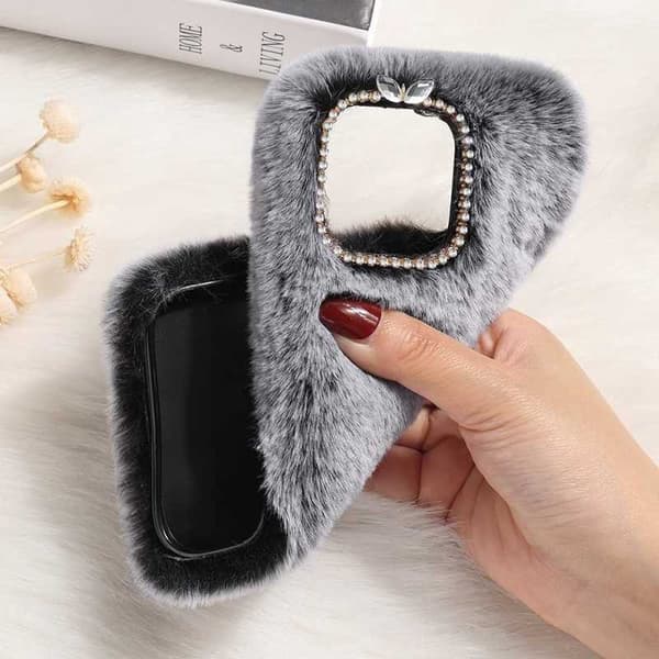 iPhone 13 Pro Gosig & Fluffigt Skal grå