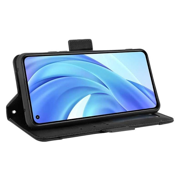 Xiaomi Mi 11 Lite tegnebog etui PU læder 6-SLOT Winston V3 Black