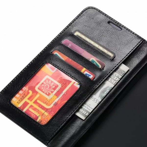 Samsung S21 Ultra Wallet Case PU-nahkainen 4-tasku Black