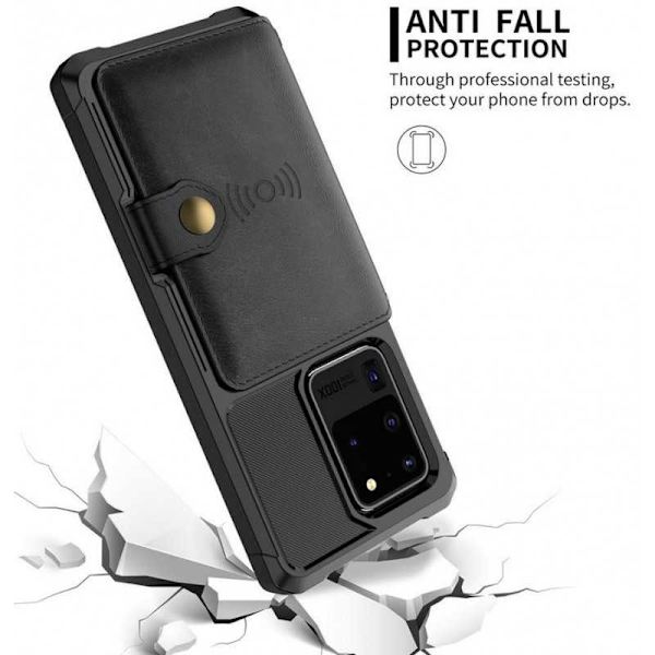 Samsung Galaxy S20 Ultra Stöttåligt Premium Skal 4-FACK Solid V3 Svart