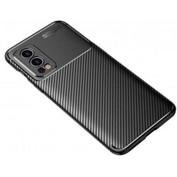 OnePlus Nord 2 5G Stöttåligt Slimmat Skal FullCarbon® V4 Svart