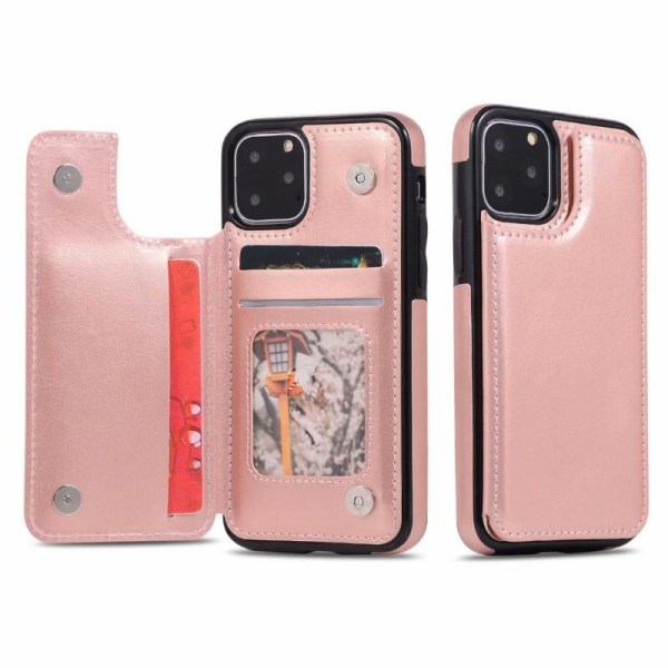 iPhone 11 Pro Iskunkestävä suojakotelo, 3-paikkainen Flippr Pink gold