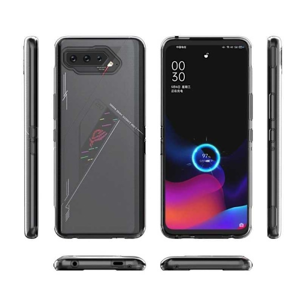 ASUS ROG Phone 5 iskuja vaimentava pehmeä kansi Simple Transparent