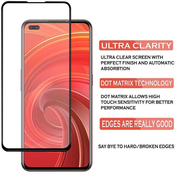 2-PACK Realme X50 Pro FullFrame® 0.26mm 9H Härdat Glas Transparent